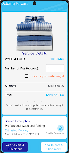 Washly app screenshot 4
